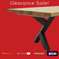 Metallico 1800mm Dining Table - Clearance Sale!