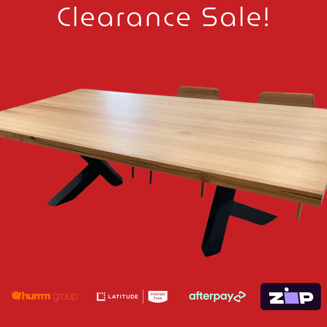 Metallico 1800mm Dining Table - Clearance Sale!