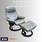 Sunrise Nordic Recliner with Ottoman