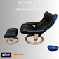 Wing Nordic Recliner with Ottoman